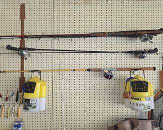 Fishing Poles - Bait Buckets