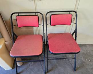 2 Vintage Folding Chairs