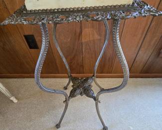 Antique Marble Top Pedestal 