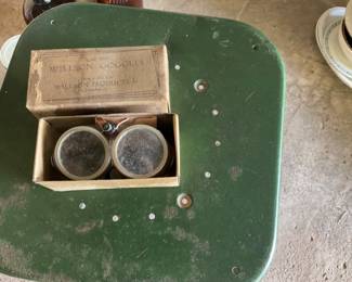 Vintage Wilson goggles in original box.  Steampunk!