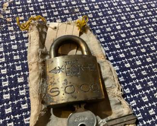 Antique Corbin SOCO XLCR AK1 Padlock