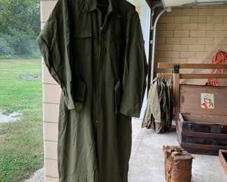 Green Wool Army Jumpsuit size 48
