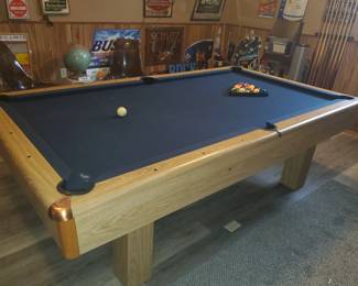 Full Size 8" SLATE Pool table with Accessories