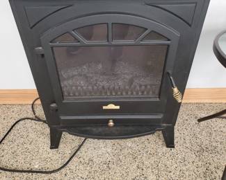 Electric Floor Heater with Flame Feature