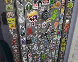 Winshester Gun Safe under ALL OF THOSE STICKERS!