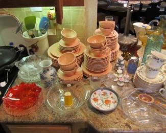 The holidays are coming! We have several sets of lovely dishes. Homer Laughlin, Royal Doulton, Franciscan