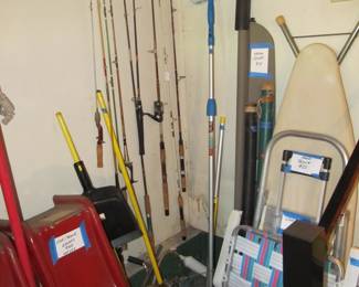 plenty of fun stuff, fishing poles