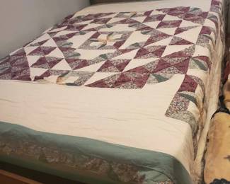 Bed with matching dresser and vanity