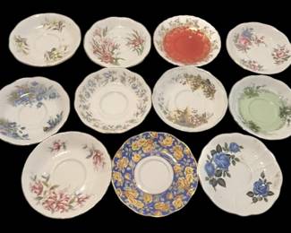 Third Assortment of Royal Albert Saucers