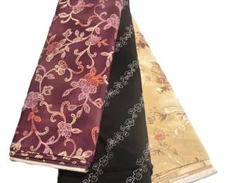 Three Partial Bolts of Dress Weight