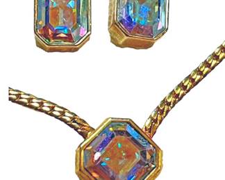 Vintage Avon Aurora Borealis Neckace Set