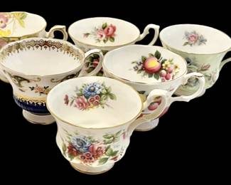 Third Assortment of Royal Albert Cups