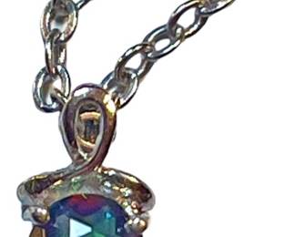 925 Silver Necklace with Stone