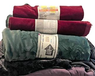 Approx 8.5 Lbs Velveteen, Crushed Velvet