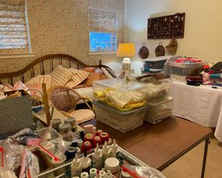 Looking into the sewing and craft room