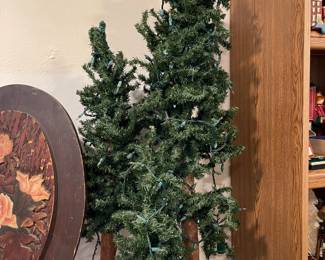 Medium lighted Christmas Trees