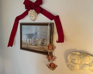 Art, cherub pieces