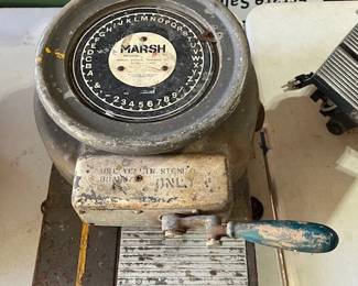 Marsh Stencil Machine