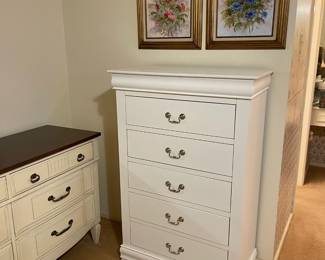 5 drawer chest, original oils