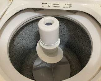 The inside of the washer