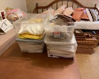 Lots of fabric, lace, trim etc.