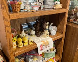 Easter  chicks, eggs, linens, cards