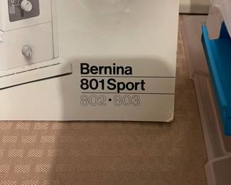 Bernina 801 Sport 802 . 803