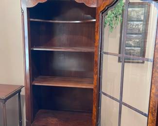 The inside of the cabinet