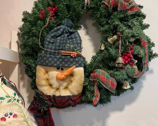 Snowman wreath