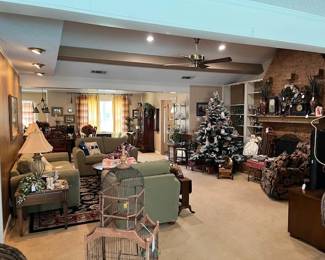 A look into the living area, the sofas and chair are made by Lazy Boy