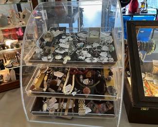 More Jewelry, ladies watches, handmade necklaces and earrings, great beads, sterling