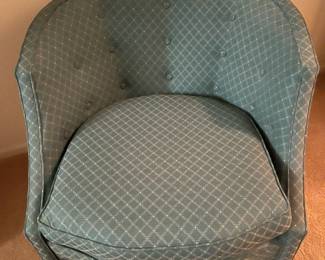 Upholstered swivel chair