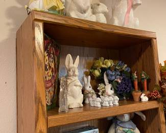 Easter decorations, doll tea set