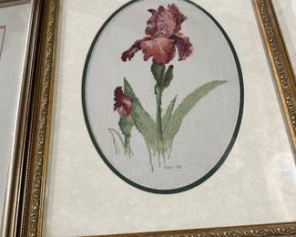 Needlepoint iris
