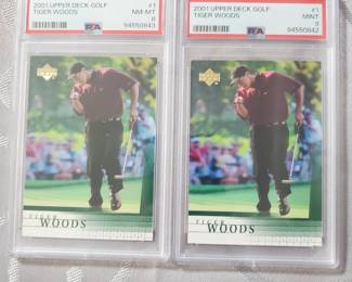 Tiger woods Upper deck rookie cards 