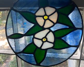 Several nice pieces of stained glass.