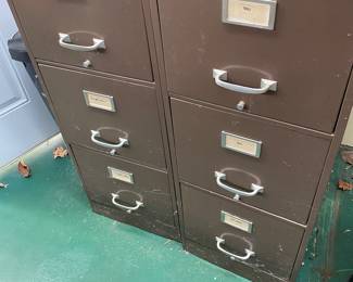 Several good filing cabinets.
