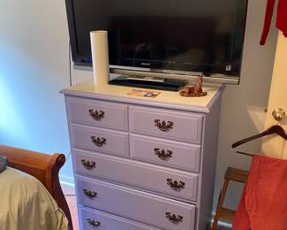 Dresser with big ole TV.