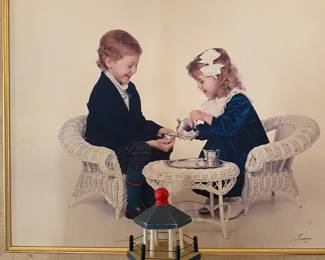 Why is that girl pouring hot water into the sugar bowl? Did the photographer not know how the whole tea party system works? The savagery is unrivaled. 