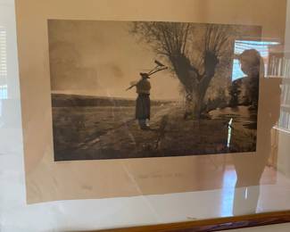 The old farmer walks home while the ghosts of Joel and Kellett look on.
