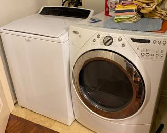 Washer and dryer.