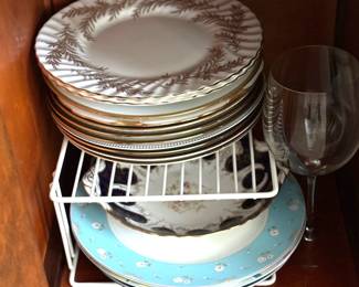 Plates, wine glasses, will be relocated. to another spot...