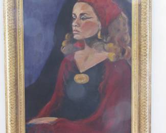 Painting of danish woman. 