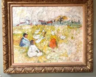 Detail large Czech painting. Signed, but can't make  it out...