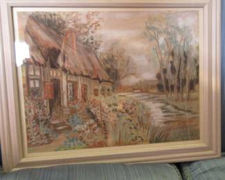 Pastel, English countryside.