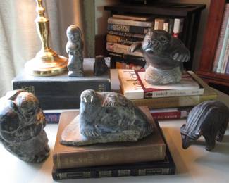 Inuit detail. Wooden Bear.