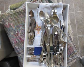 Sets and serving pieces SilverPlate. Some SS items will be available too. 