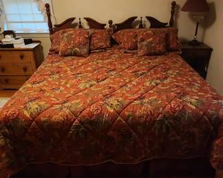 King Size Bed, comes with mattress and box spring