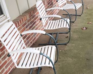 Mid Century Iron Chairs