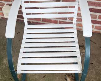 Mid Century Iron Chair